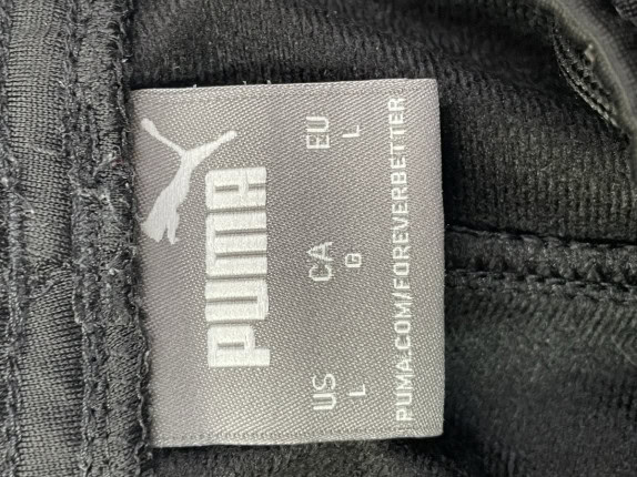 PUMA PANTALONI TUTA MINIMAL NERO UOMO PRE OWNED L