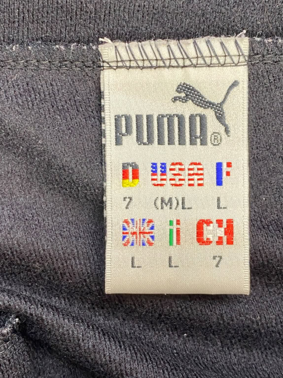 PUMA PANTALONI TUTA SPORTSWEAR NERO UOMO PRE OWNED L