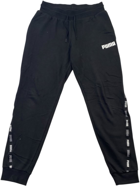 PUMA JOGGER SWEATPANTS SPORTSWEAR BLACK UNISEX PRE OWNED S