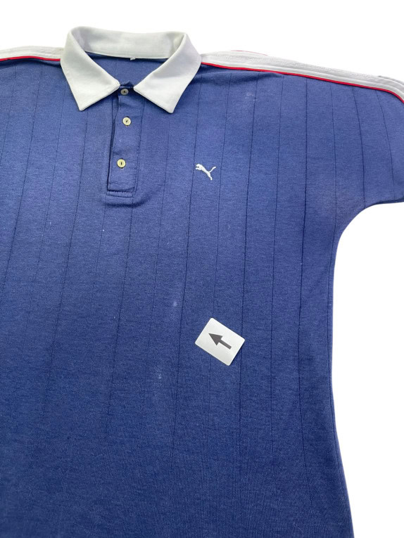 PUMA ΠΟΛΟ T SHIRT RETRO ΜΠΛΕ ΓΥΝΑΙΚΕΙΟ PRE OWNED M