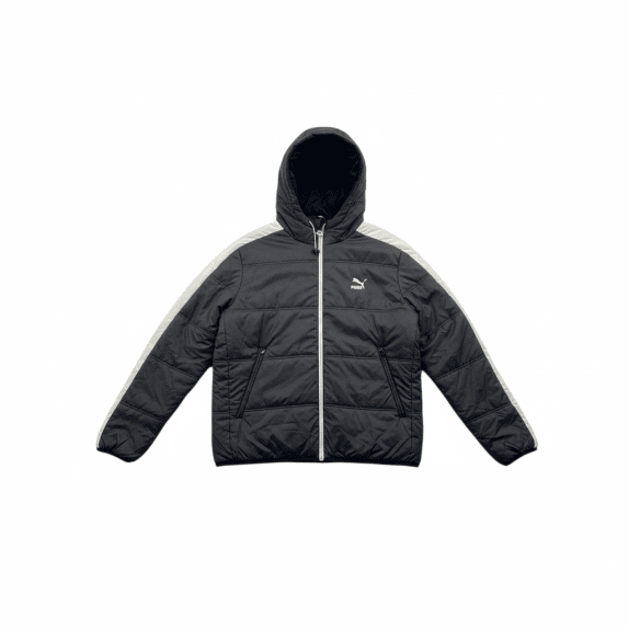 Puma Puffer Jacket Casual Logo Μαύρο Ανδρικό XL