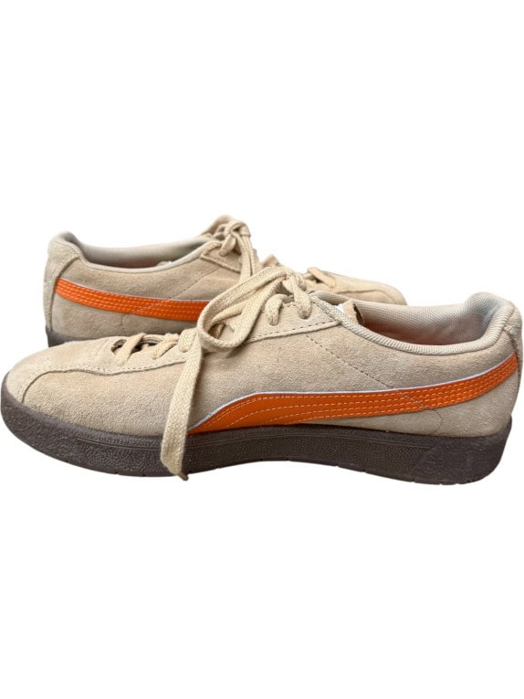 PUMA SNEAKERS DELPHIN STILE VINTAGE CON LOGO ARANCIONE BEIGE UNISEX 38,5
