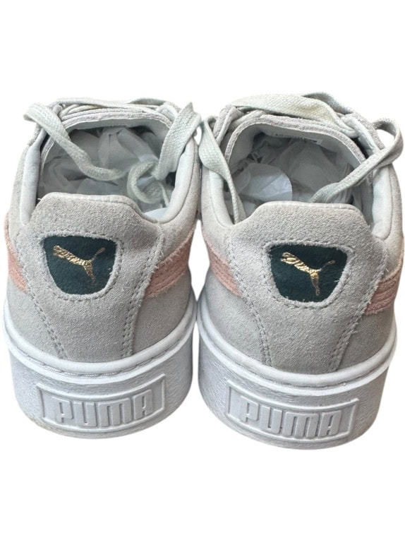 PUMA SUEDE PLATFORM VINTAGE LOGO GREY/PINK ΓΥΝΑΙΚΕΙΟ 38.5