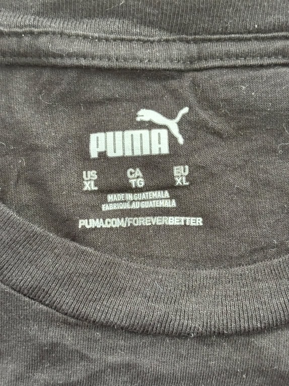 PUMA T-SHIRT BIG LOGO ΜΑΥΡΟ UNISEX XL