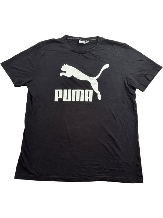PUMA T-SHIRT BIG LOGO NERO UNISEX XL