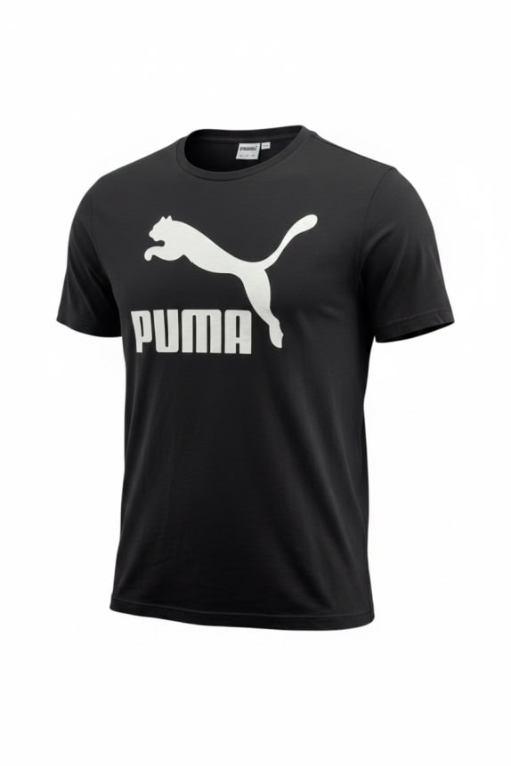 PUMA T-SHIRT BIG LOGO NERO UNISEX XL
