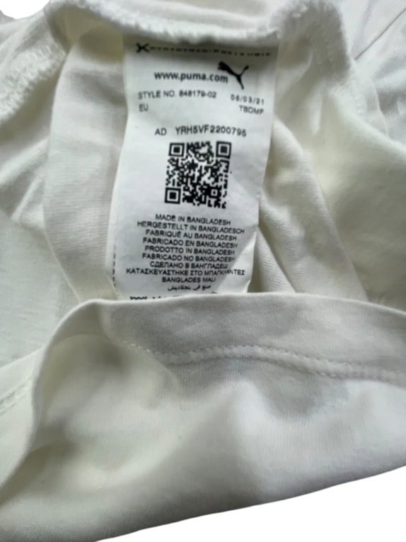 PUMA T-SHIRT CORTA CON GRANDE LOGO BIANCA DA DONNA M