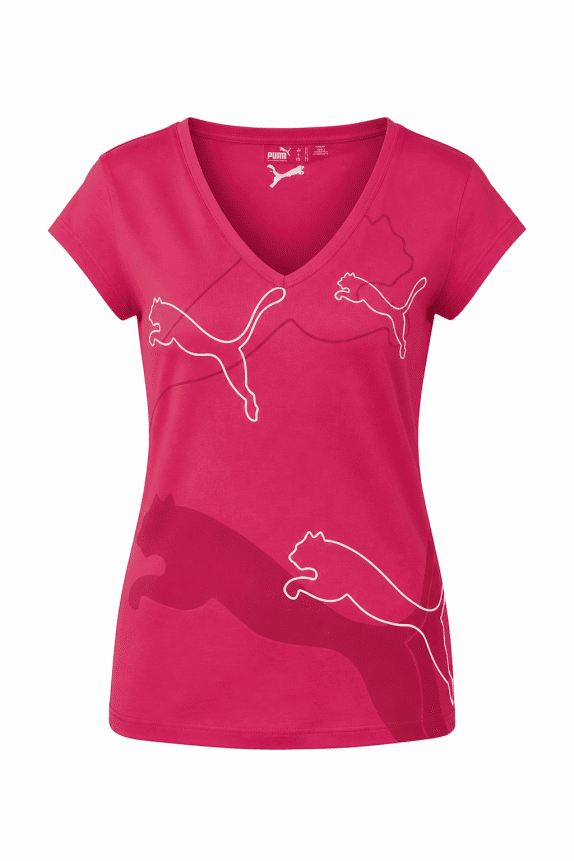 Y2K PUMA T SHIRT GRAPHIC ROSA DONNA PRE OWNED S