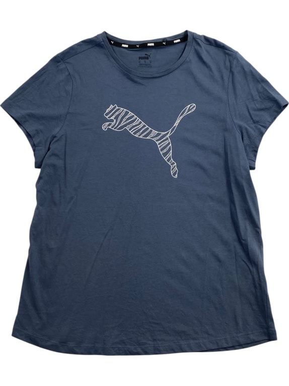PUMA T-SHIRT LOGO GRAPHIC ΜΠΛΕ ΡΑΦ UNISEX L preowned