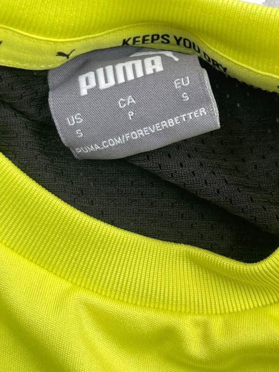 Puma T-Shirt Logo Giallo Unisex S