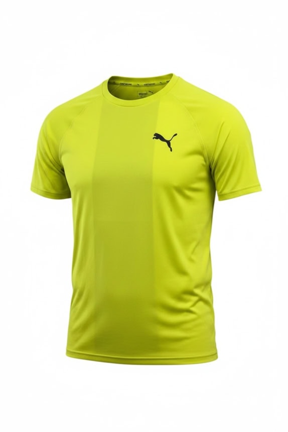 Puma T-Shirt Logo Yellow Unisex S