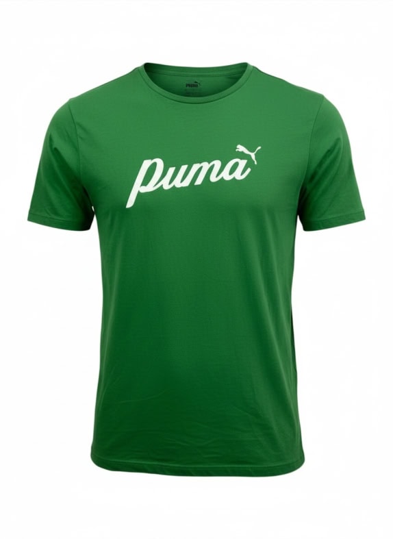 Puma T-Shirt Logo Πράσινο Ανδρικό XL