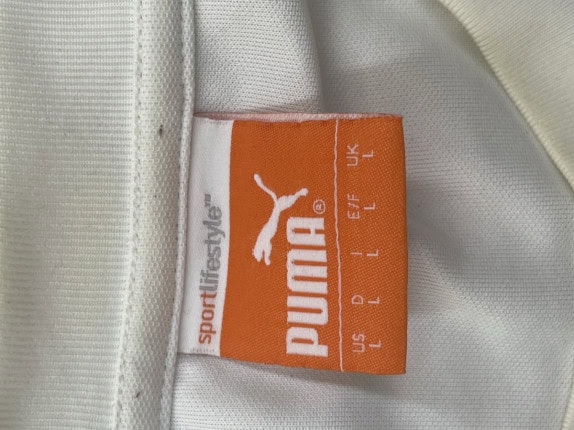 PUMA T SHIRT MINIMAL WHITE MEN PRE OWNED L