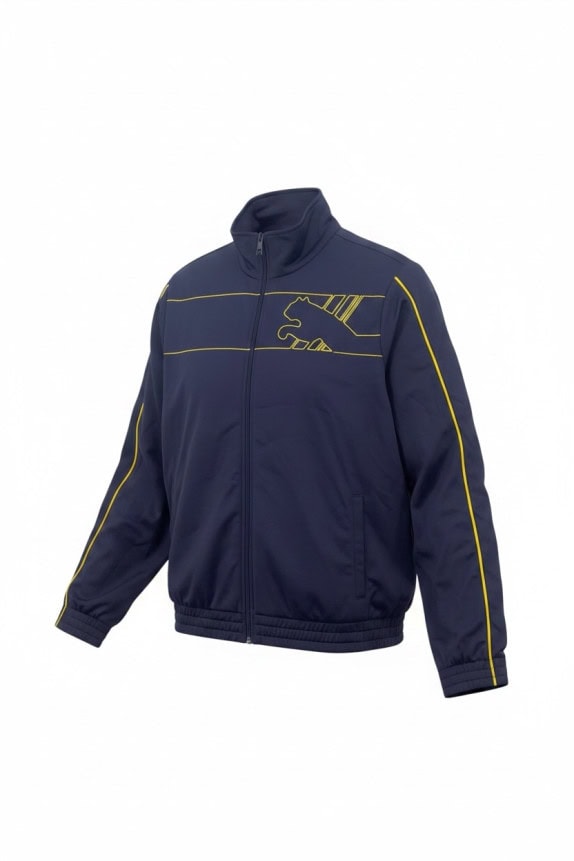 PUMA TRACK JACKET SPORTSWEAR NAVY MENS PRE OWNED M