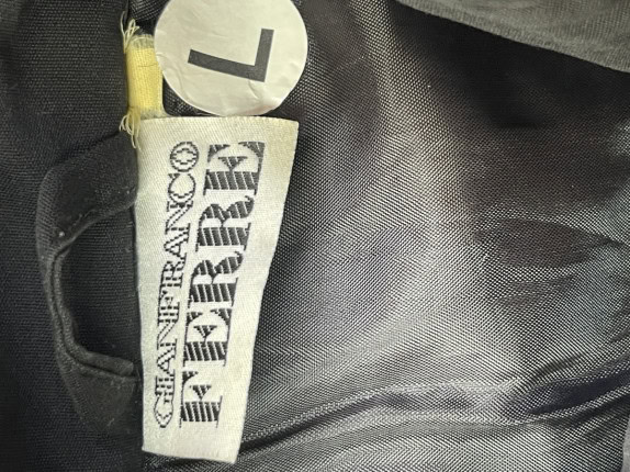 GIANFRANCO FERRE GILET WORKWEAR ΜΑΥΡΟ ΑΝΤΡΙΚΟ PRE OWNED L