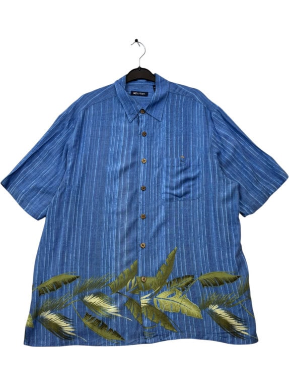 PURITAN ΠΟΥΚΑΜΙΣΟ TROPICAL ΜΠΛΕ ΑΝΤΡΙΚΟ PRE OWNED L
