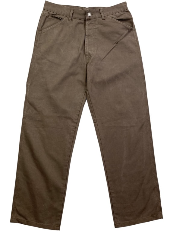 QUALITY TAG ITALY PANTALONI CHINO WORKWEAR VINTAGE MARRONE DA UOMO MEDIUM / TAG 50