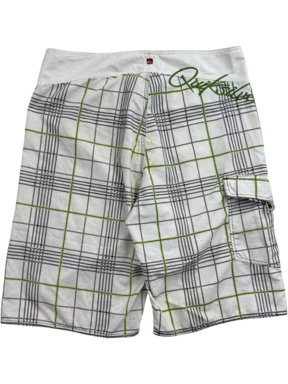 QUIKSILVER BOARDSHORTS SURF WHITE MENS PRE OWNED