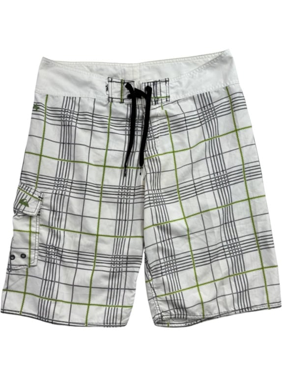 QUIKSILVER BOARDSHORTS SURF WHITE MENS PRE OWNED