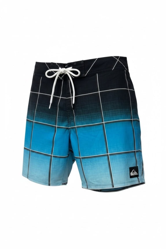 QUIKSILVER COSTUME BERMUDA SURF NERO BLU UOMO PRE OWNED M