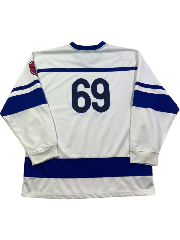 R2 ATHLETIC JERSEY RACING BIANCO BLU UOMO PRE OWNED L