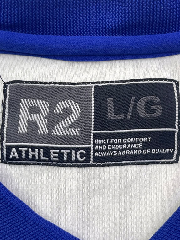 R2 ATHLETIC JERSEY RACING BIANCO BLU UOMO PRE OWNED L
