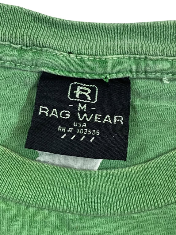 RAG WEAR T-SHIRT OCEAN CITY NEW JERSEY ΠΡΑΣΙΝΟ UNISEX M pre-owned