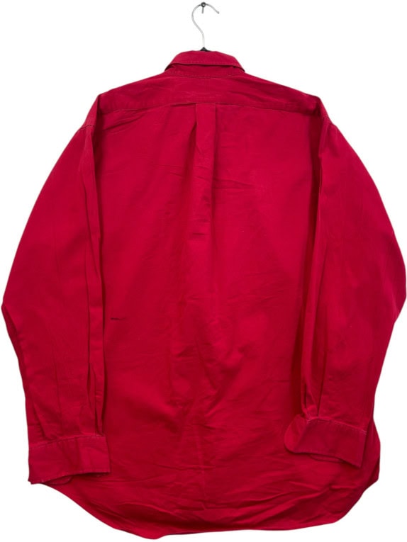 RALPH LAUREN BUTTON DOWN ΠΟΥΚΑΜΙΣΟ CLASSIC ΚΟΚΚΙΝΟ ΑΝΤΡΙΚΟ PRE OWNED L