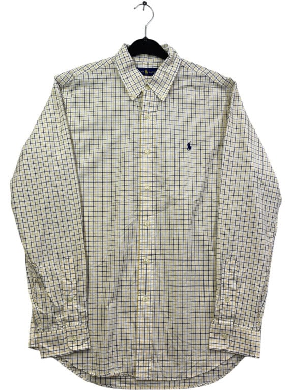 RALPH LAUREN BUTTON DOWN ΠΟΥΚΑΜΙΣΟ CLASSIC ΚΡΕΜ ΑΝΤΡΙΚΟ PRE OWNED M
