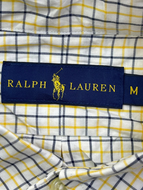 RALPH LAUREN BUTTON DOWN ΠΟΥΚΑΜΙΣΟ CLASSIC ΚΡΕΜ ΑΝΤΡΙΚΟ PRE OWNED M