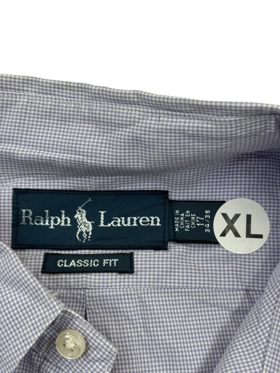 RALPH LAUREN BUTTON DOWN ΠΟΥΚΑΜΙΣΟ CLASSIC ΛΙΛΑ ΑΝΤΡΙΚΟ PRE OWNED XL