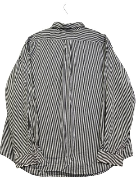 RALPH LAUREN BUTTON DOWN SHIRT CLASSIC STRIPED NAVY WHITE MENS PRE OWNED XXL