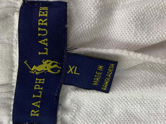 RALPH LAUREN PANTALONI CARGO MINIMAL BIANCO UOMO PRE OWNED XL