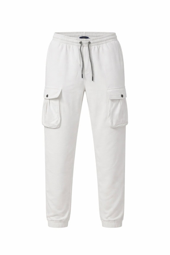 RALPH LAUREN CARGO PANTS MINIMAL WHITE ΑΝΤΡΙΚΟ PRE OWNED XL