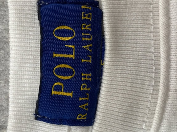 RALPH LAUREN FELPA GIROCOLLO MINIMAL CREMA UOMO PRE OWNED 5 XRONON