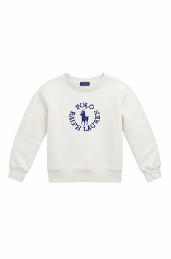 RALPH LAUREN CREWNECK MINIMAL CREAM ΑΝΤΡΙΚΟ PRE OWNED 5 AGE