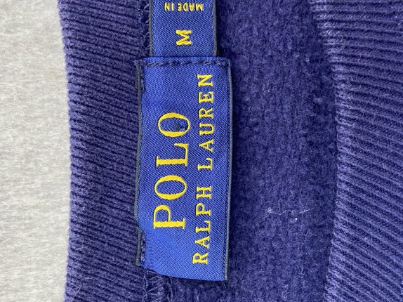 RALPH LAUREN SWEATSHIRT GRAPHIC NAVY MEN PRE OWNED M