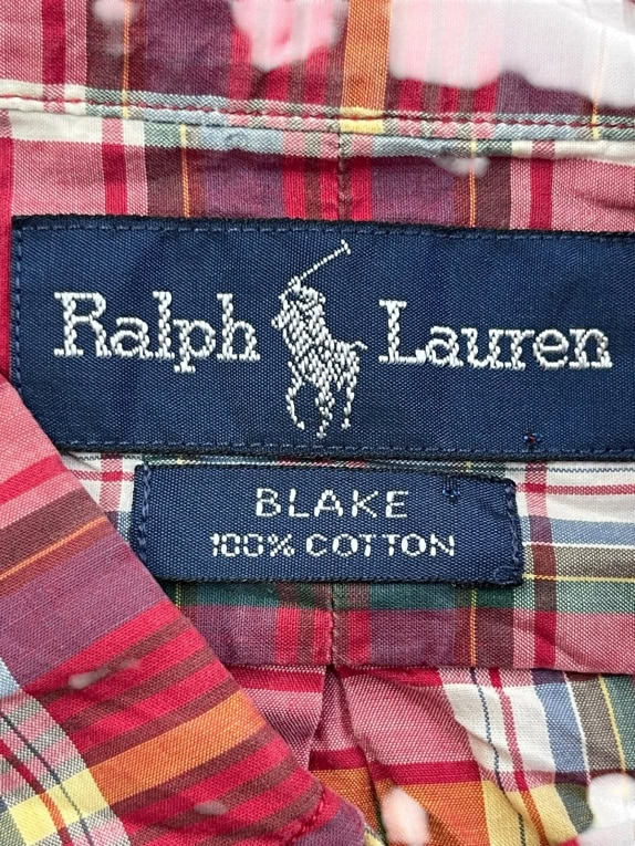 RALPH LAUREN ΚΟΝΤΟΜΑΝΙΚΟ ΠΟΥΚΑΜΙΣΟ CLASSIC ΚΑΡΟ ΑΝΤΡΙΚΟ PRE OWNED