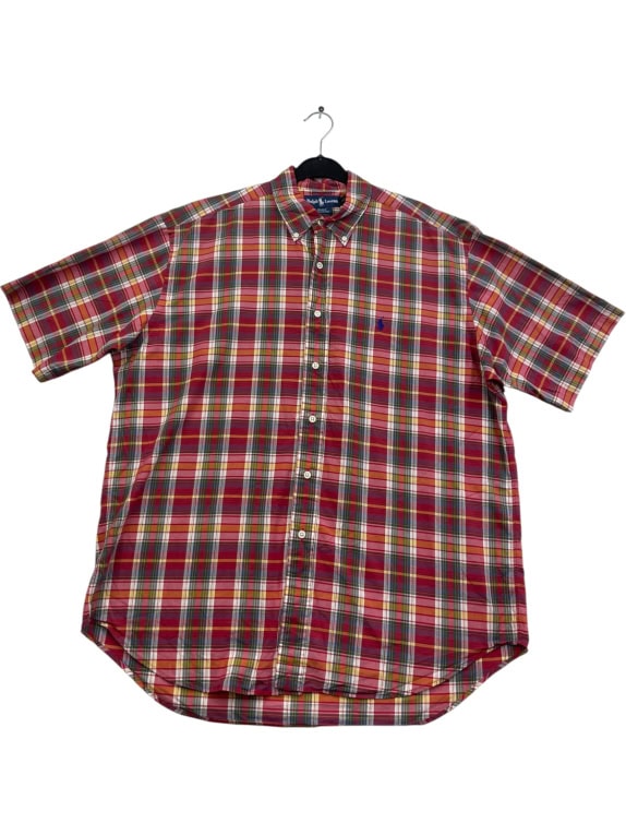 RALPH LAUREN ΚΟΝΤΟΜΑΝΙΚΟ ΠΟΥΚΑΜΙΣΟ CLASSIC ΚΑΡΟ ΑΝΤΡΙΚΟ PRE OWNED