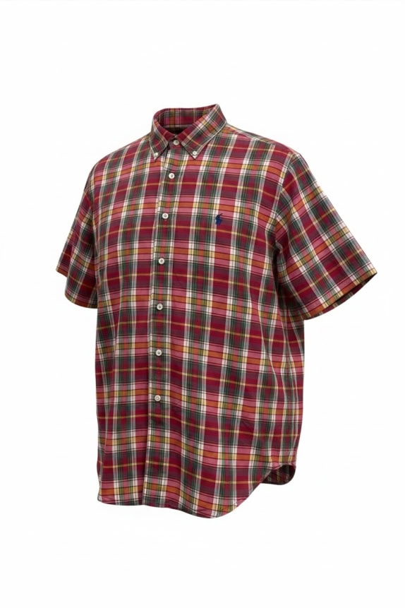 RALPH LAUREN ΚΟΝΤΟΜΑΝΙΚΟ ΠΟΥΚΑΜΙΣΟ CLASSIC ΚΑΡΟ ΑΝΤΡΙΚΟ PRE OWNED