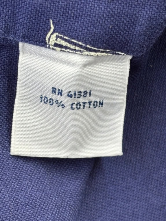RALPH LAUREN CAMICIA A MANICHE CORTE GRAFICA NAVY UOMO PRE OWNED S
