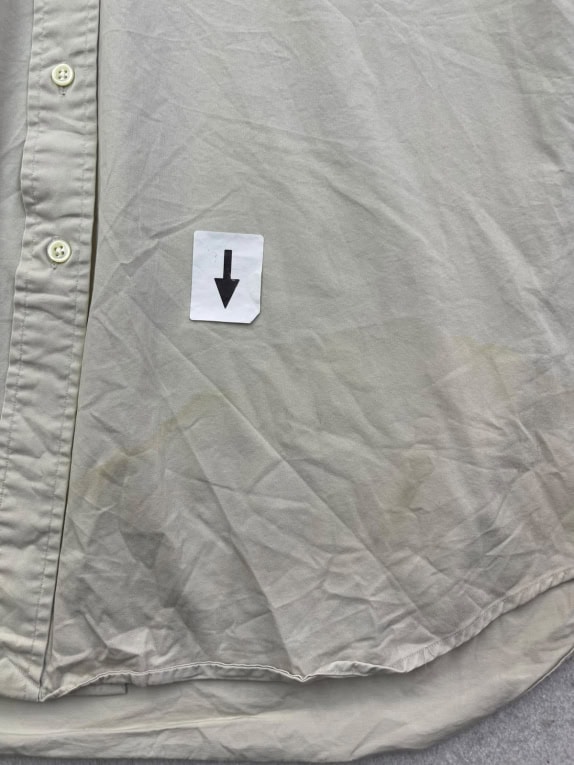 RALPH LAUREN ΚΟΝΤΟΜΑΝΙΚΟ ΠΟΥΚΑΜΙΣΟ MINIMAL BEIGE ΑΝΤΡΙΚΟ PRE OWNED