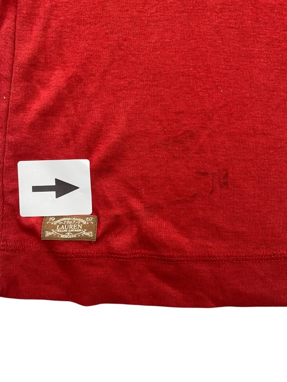 RALPH LAUREN LAUREN Μπλούζα Μακρυμάνικη Casual Κόκκινη Γυναικεία L