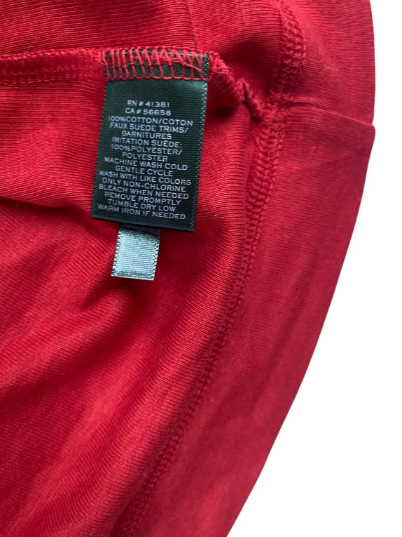 RALPH LAUREN LAUREN Μπλούζα Μακρυμάνικη Casual Κόκκινη Γυναικεία L