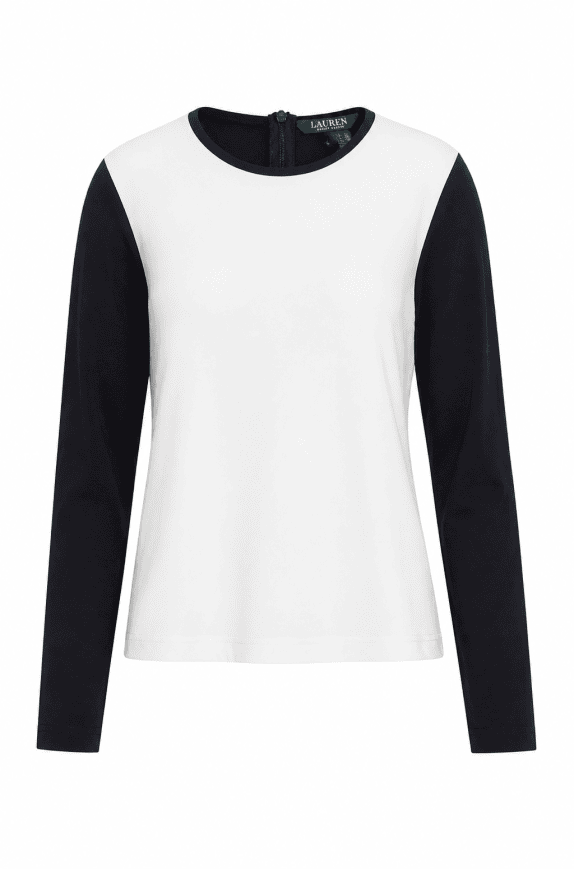 RALPH LAUREN LONGSLEEVE ΜΟΝΟΧΡΩΜΟ ΜΑΥΡΟ ΛΕΥΚΟ ΓΥΝΑΙΚΕΙΟ PRE OWNED M
