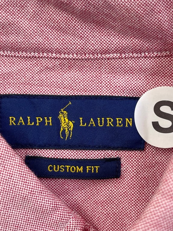 RALPH LAUREN OXFORD ΠΟΥΚΑΜΙΣΟ CLASSIC ΡΟΖ ΑΝΤΡΙΚΟ PRE OWNED S