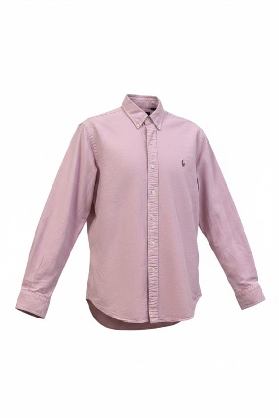 RALPH LAUREN OXFORD ΠΟΥΚΑΜΙΣΟ MINIMAL ΡΟΖ ΑΝΤΡΙΚΟ PRE OWNED M