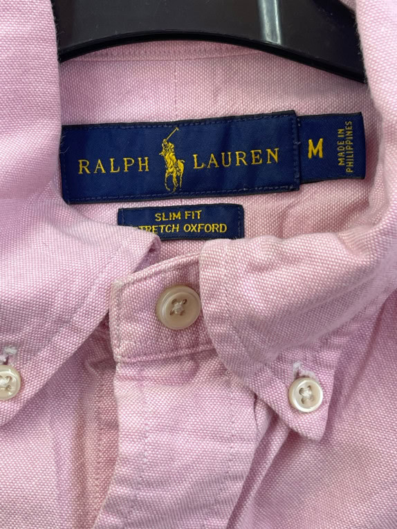 RALPH LAUREN OXFORD ΠΟΥΚΑΜΙΣΟ MINIMAL ΡΟΖ ΑΝΤΡΙΚΟ PRE OWNED M