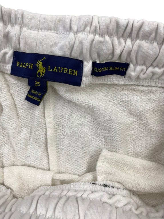 RALPH LAUREN Παντελόνι Φόρμας Cargo Custom Slim Fit Λευκό Ανδρικό XL