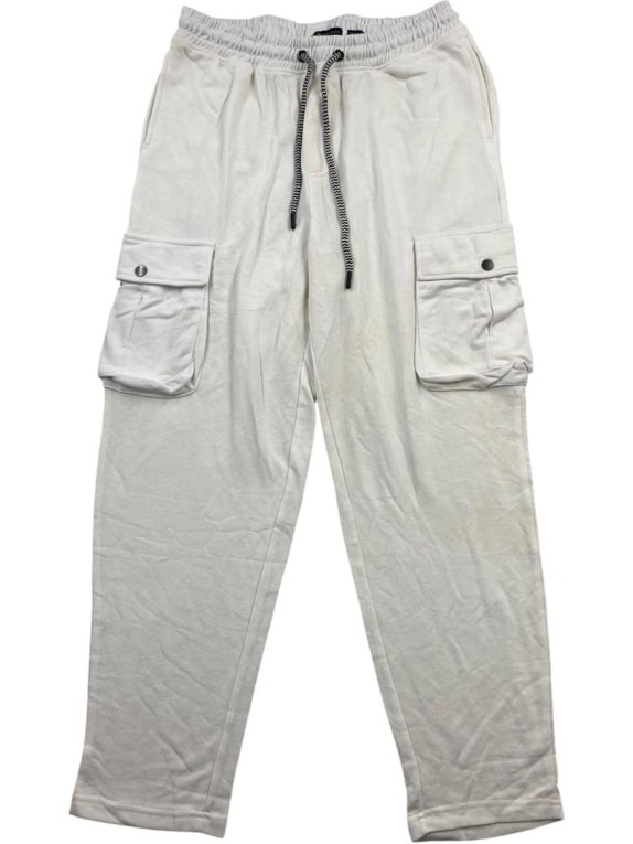 RALPH LAUREN Παντελόνι Φόρμας Cargo Custom Slim Fit Λευκό Ανδρικό XL